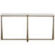 Cowell 64 X 20 inch White / Antique Brass Console Table
